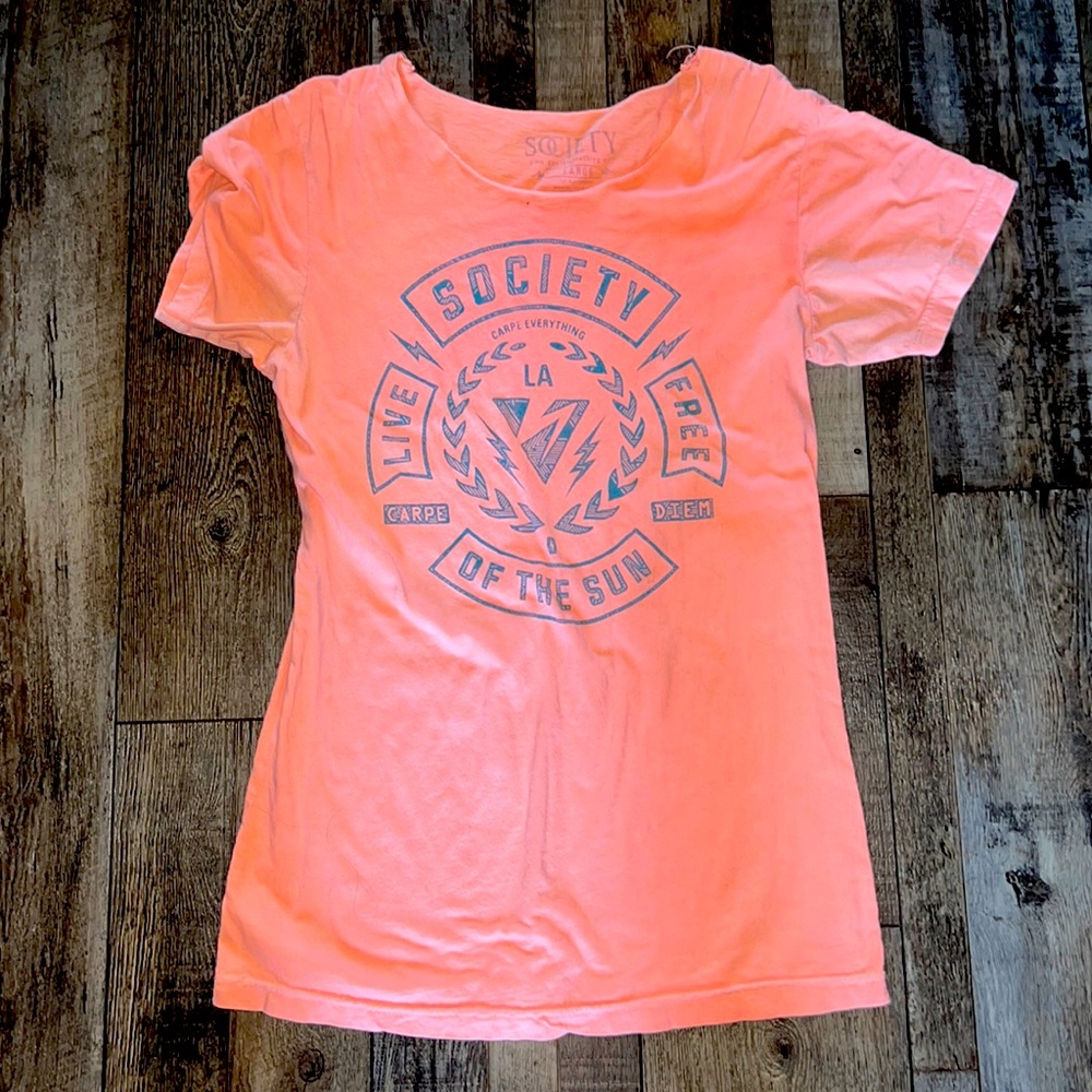 Scoop neck Society T